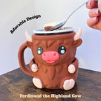 Highland Cow Mug Pint Holder