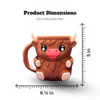 Highland Cow Mug Pint Holder