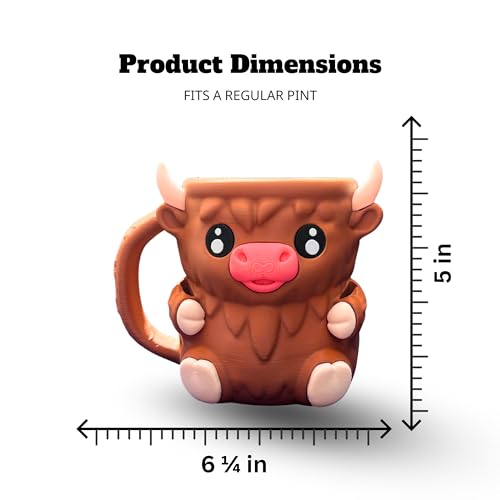 Highland Cow Mug Pint Holder